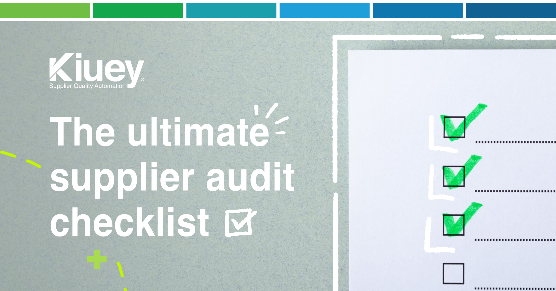 The ultimate supplier audit checklist